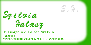 szilvia halasz business card